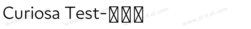 Curiosa Test字体转换